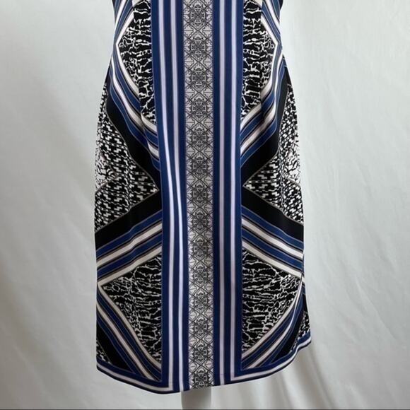 Maggie London Bold Print Office to Date Night Feminine Dress NWOT Size 8 - Picture 5 of 10